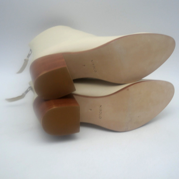 NEW Nisolo Women's 9 Dari Leather Ankle Boots Bootie Bone Cream No Box - Picture 11 of 12